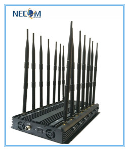 Powerful GPS WiFi/4G Signal Jammer Blocker Cellphone Jammer, 14 Antennas Band Jammer, Video Signal J